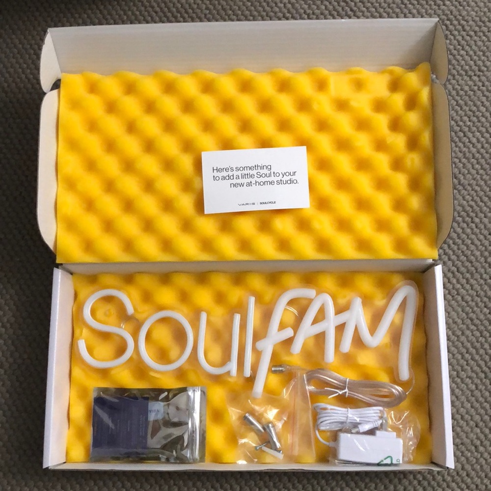 Soul cycle neon light